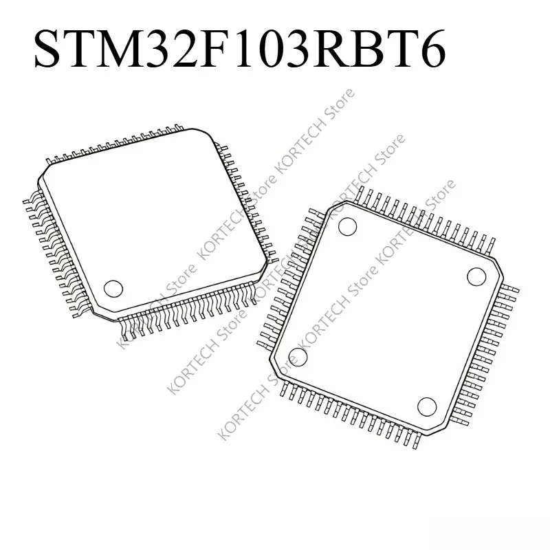 5Pcs~50Pcs/LotBrand new original  STM32F103RBT6 STM32F103RB STM32F103R STM32F103 STM32F STM32 STM IC MCU Chip LQFP-64 in Stock
