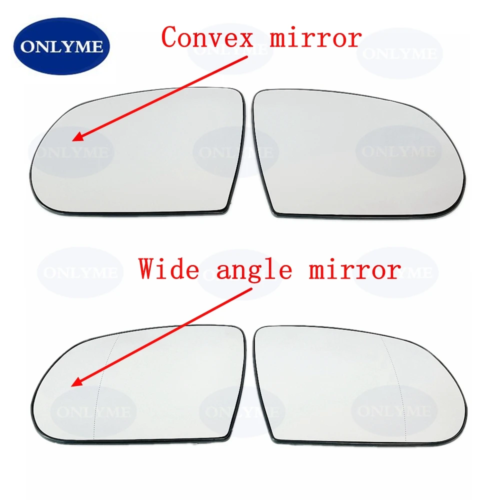 Car Heated Convex Wide Angle Wing Mirror Glass For Jeep Compass 2017 2018 2019 2020 2021 2022 2023 CHEROKEE KL ( 2013-2019 )