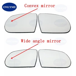 Car Heated Convex Wide Angle Wing Mirror Glass For Jeep Compass 2017 2018 2019 2020 2021 2022 2023 CHEROKEE KL ( 2013-2019 )