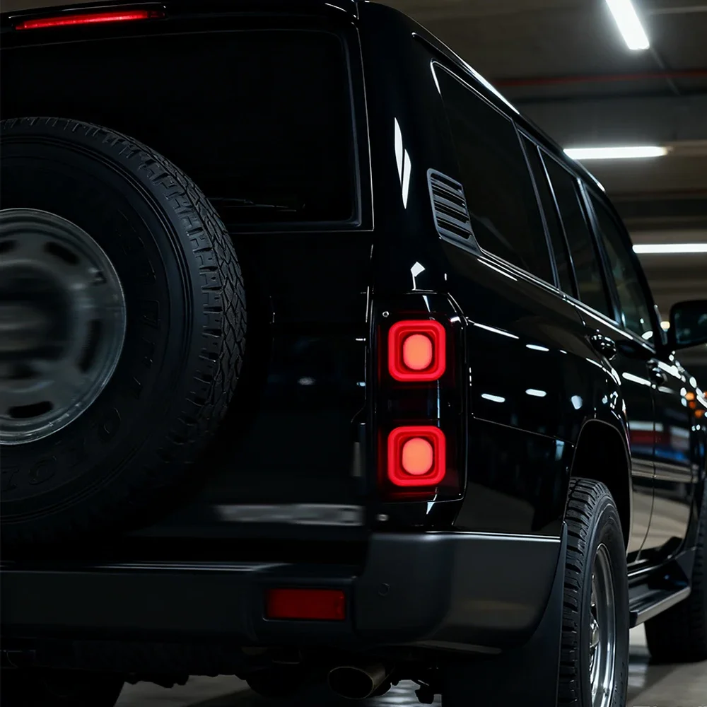 

Для моделей Toyota Land Cruiser LC71 LC76 LC78 LC79 1984-2024 года, задний светодиодный задний фонарь в сборе, обновление, аксессуары с эффектом запуска