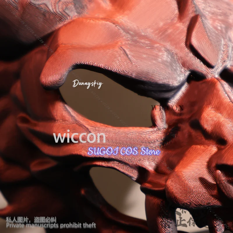 أنيمي اليابانية الشيطان الساموراي التنين ثلاثية الأبعاد أقنعة حمض البوليلاكتيك تأثيري حفلة الهالوين Deathcore الظلام فروي الدعائم كوس