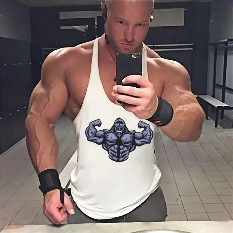 

Men's Thin Strap Gym Sleeveless Vest - Breathable Solid Camisole for Sports Fitness, Ideal for Weightlifting & Cardio Workouts