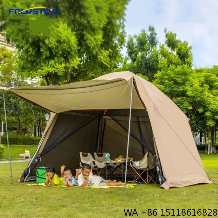 Foerstine Outdoor Multi-person Sunshade Fishing Pergola Picnic Cooking Big Beach Outdoor Waterproof Camping Roof Top Tent