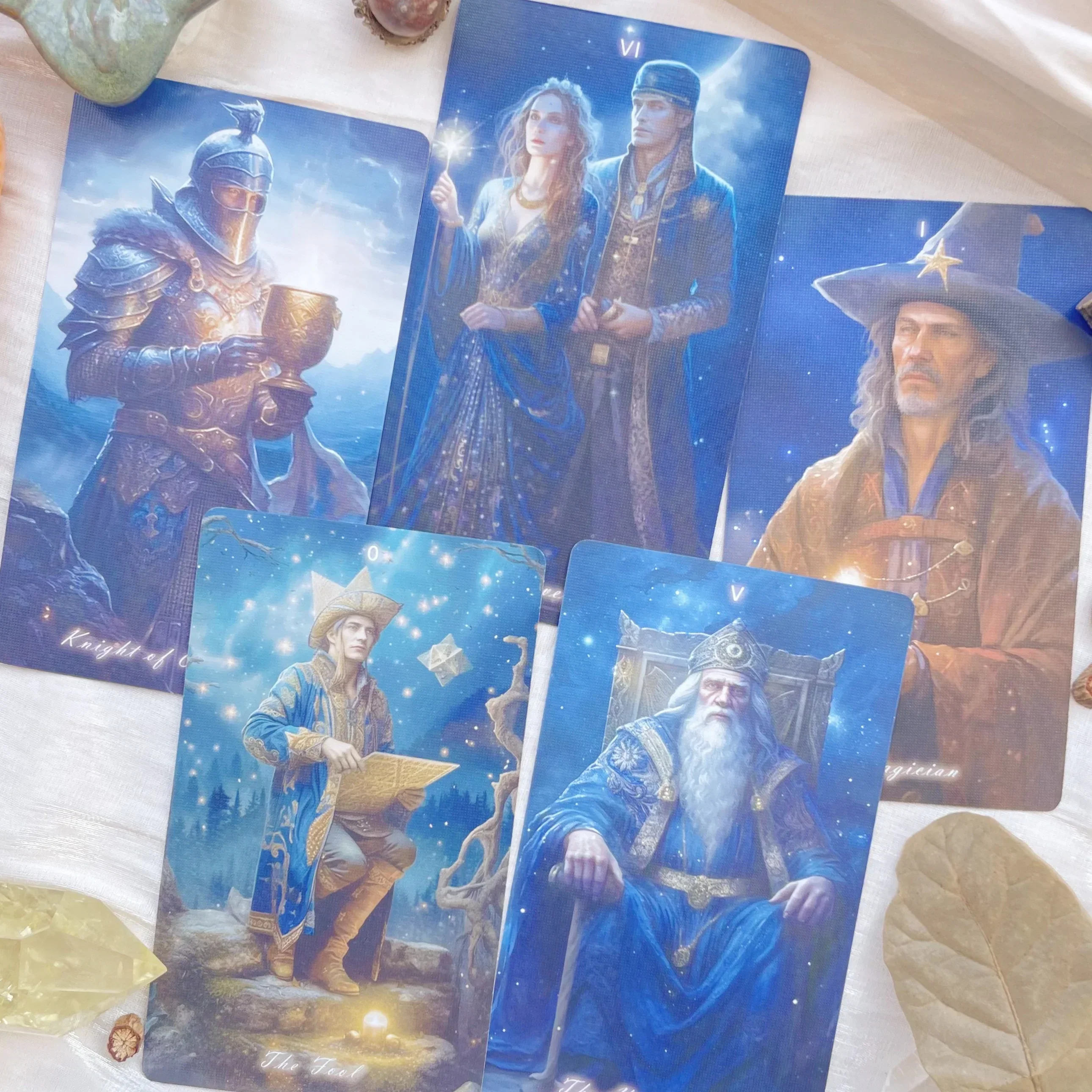 

Beginner Tarot Rider Waite Divination Deck 78 Genuine Professional Starry Sky Tarot Rider Waite Spanish English Cards 12x7 New