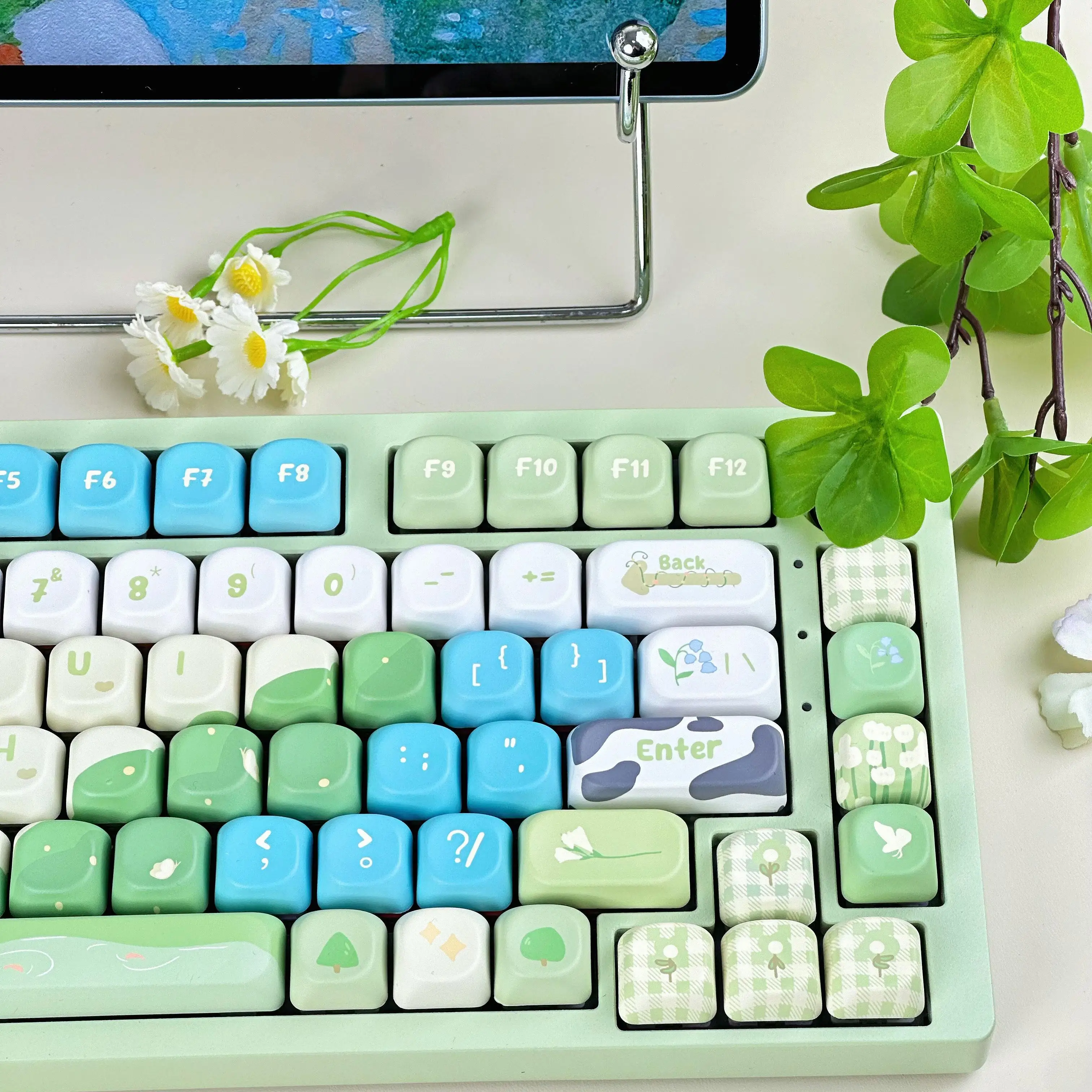 

Duoduo Park QX3 round ball cap original full five-sided mechanical keyboard PBT hot sublimation process keycap