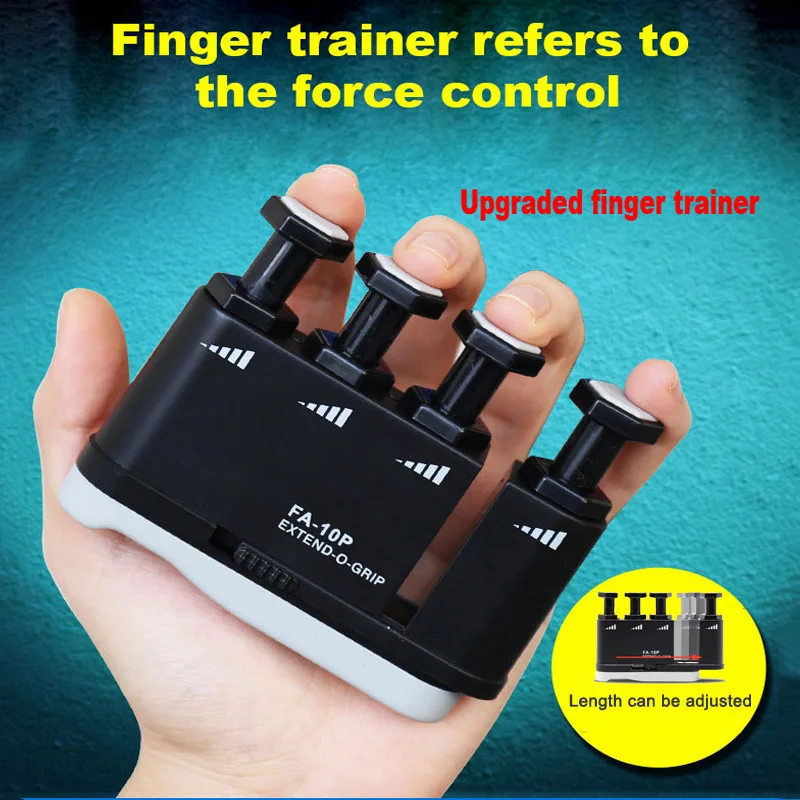 Piano Finger Trainer Guitar Guzheng Finger Exercise Grip Trainer Stretchable Adjustable Strength Span practice the little finger