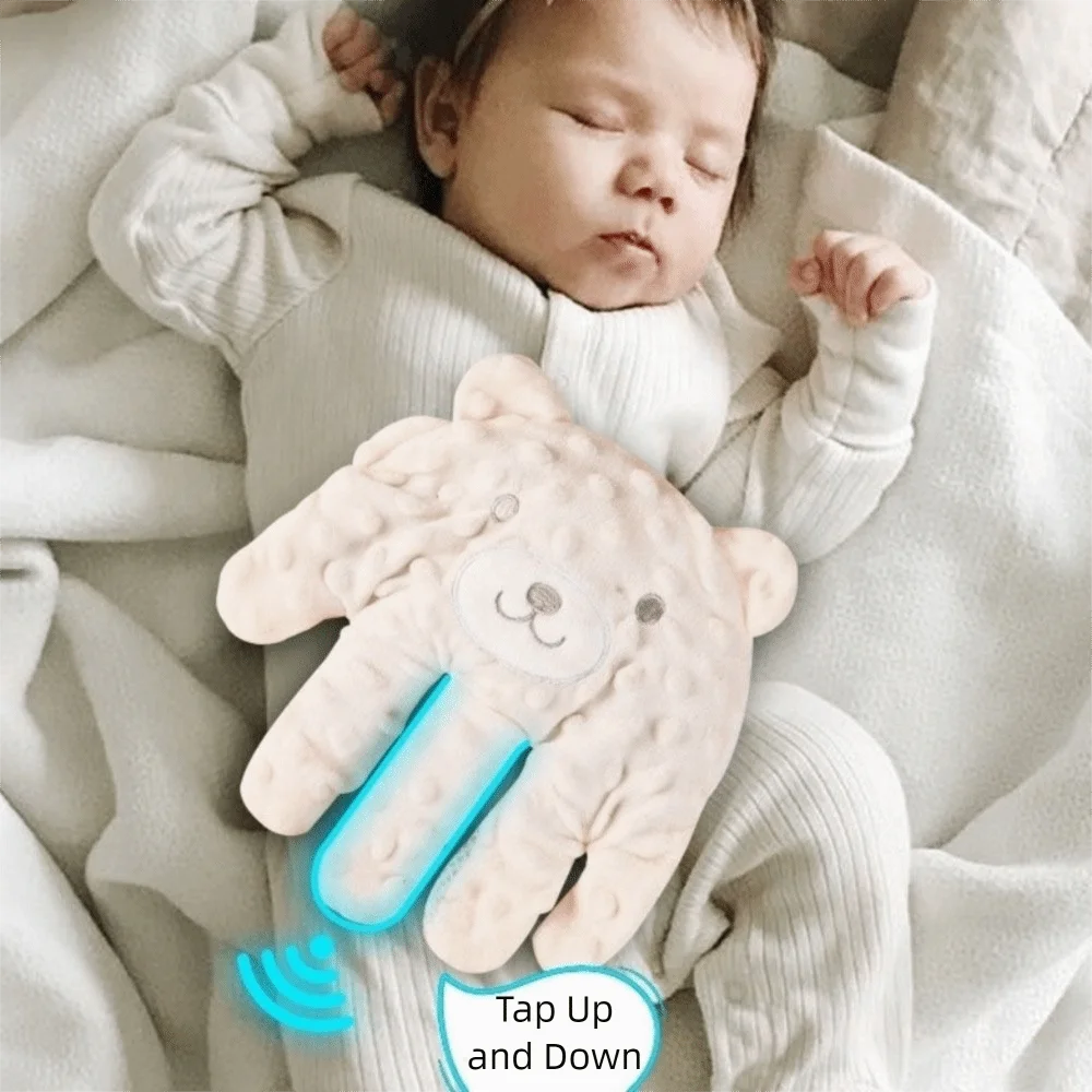 Guanto automatico per ciuccio in cotone, regolabile, confortevole, per bambini, calmante, giocattolo per dormire, telecomando, per il sonno del bambino