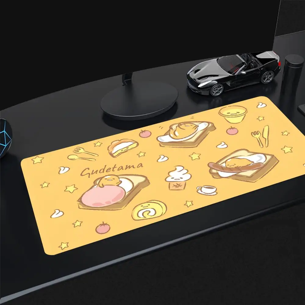 Cute Gudetamas Cartoon Mousepad High Quality Computer Accessories Large Gaming Mouse Keyboard Mat LockEdge Thickened Desk Pad