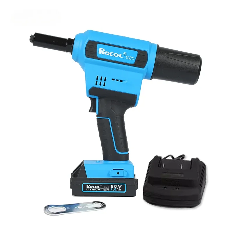 RL-520 Lithium Battery Rivet Gun 2.4mm-4.8mm 18v 20v Handheld  Machine Electric ing Tool with Extended Barrel