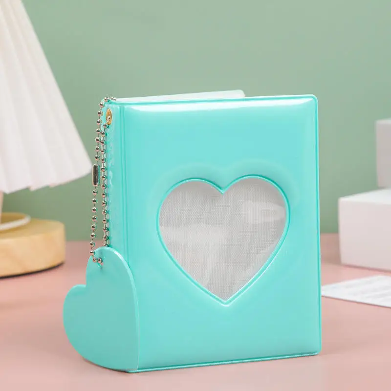 Fotoalbum für 3-Zoll-Fotokarten mit Herz-Ausschnitt, Sammlerbuch für Idol-Fotokarten, Bindemaschine