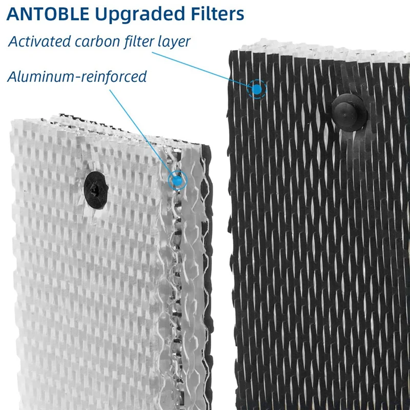 بدائل فلتر الفتيل المرطب HWF100 لأجهزة ترطيب هولمز HWF100-UC3 Bionaire BWF100 - 4 عبوات SQ