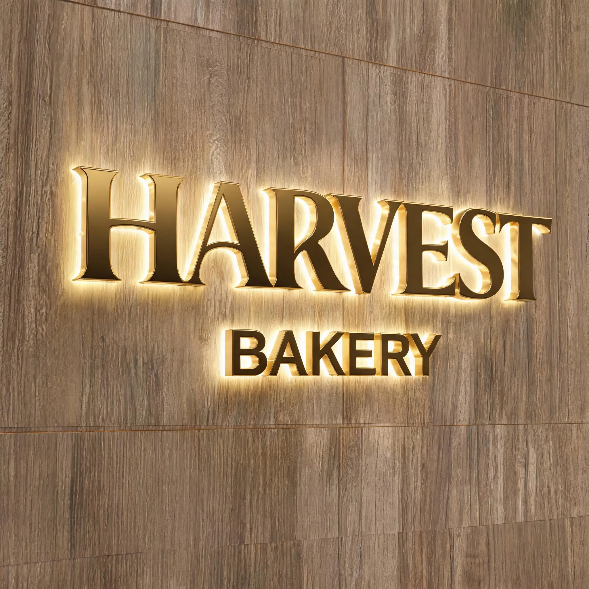 Custom Mental LED Letters Sign - 3D Premium Luxury Brand Metal Advertising Wall Signboard for Storefront Business Sign
