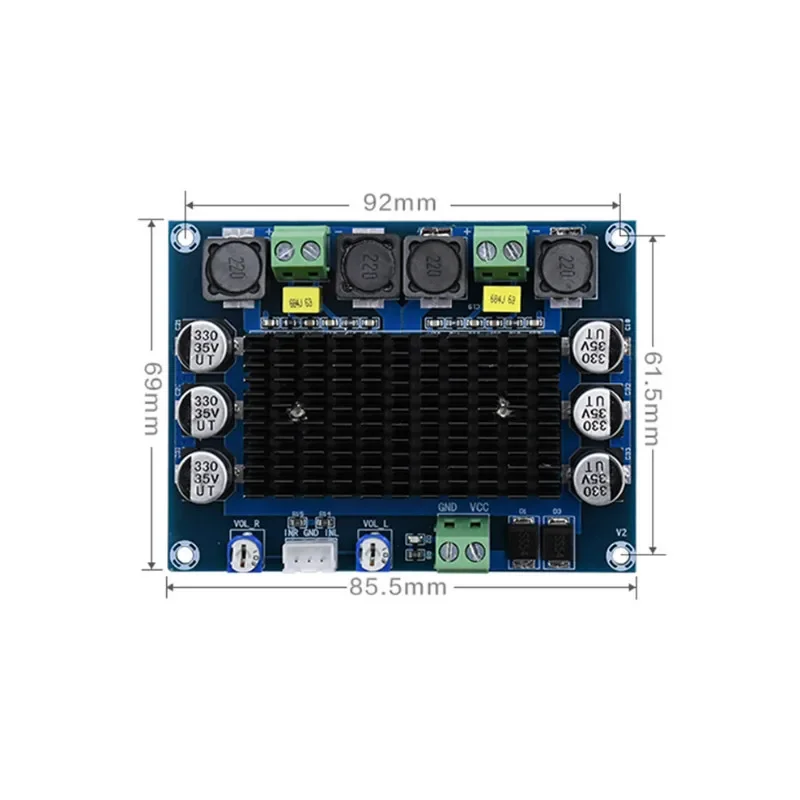 SOTAMIA TDA7498 Power Amplifier Audio Board 100Wx2 Stereo Digital Amplificador Audio Amp Home Sound Theatre DIY