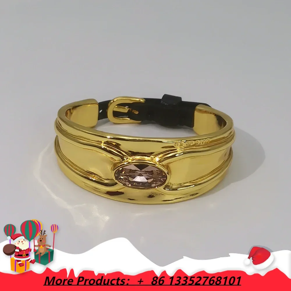 

European and American beautiful socialite style amethyst geometric leather rope bracelet women's accessories holiday gift