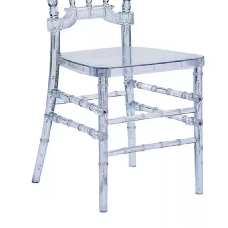 Hotel Wedding Outdoor Event Rental Resin Chiavari Chair Tiffany Transparent Acrylic Detachable Chair Beauty Salon Cadeira Bar