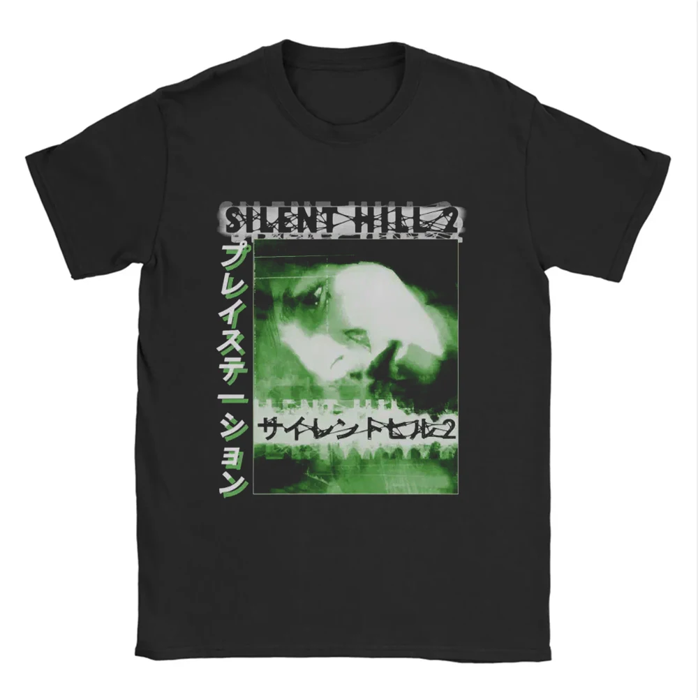 Silent Hill 2 3 Videogame Black Retro Gaming T-Shirt Tee Men Women Holiday Casual Short Sleeve Tee Top Loose T-shirt Summer