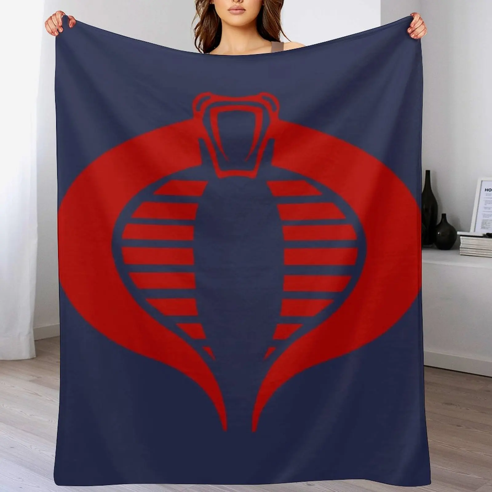 

Cobra Gi Joe Logo Throw Blanket Lightweight Warm Blanket for Travel Camping