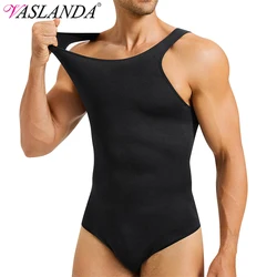 Hombres adelgazantes Shapewear Body Control de barriga cuerpo completo Shaper compresión camisetas sin mangas