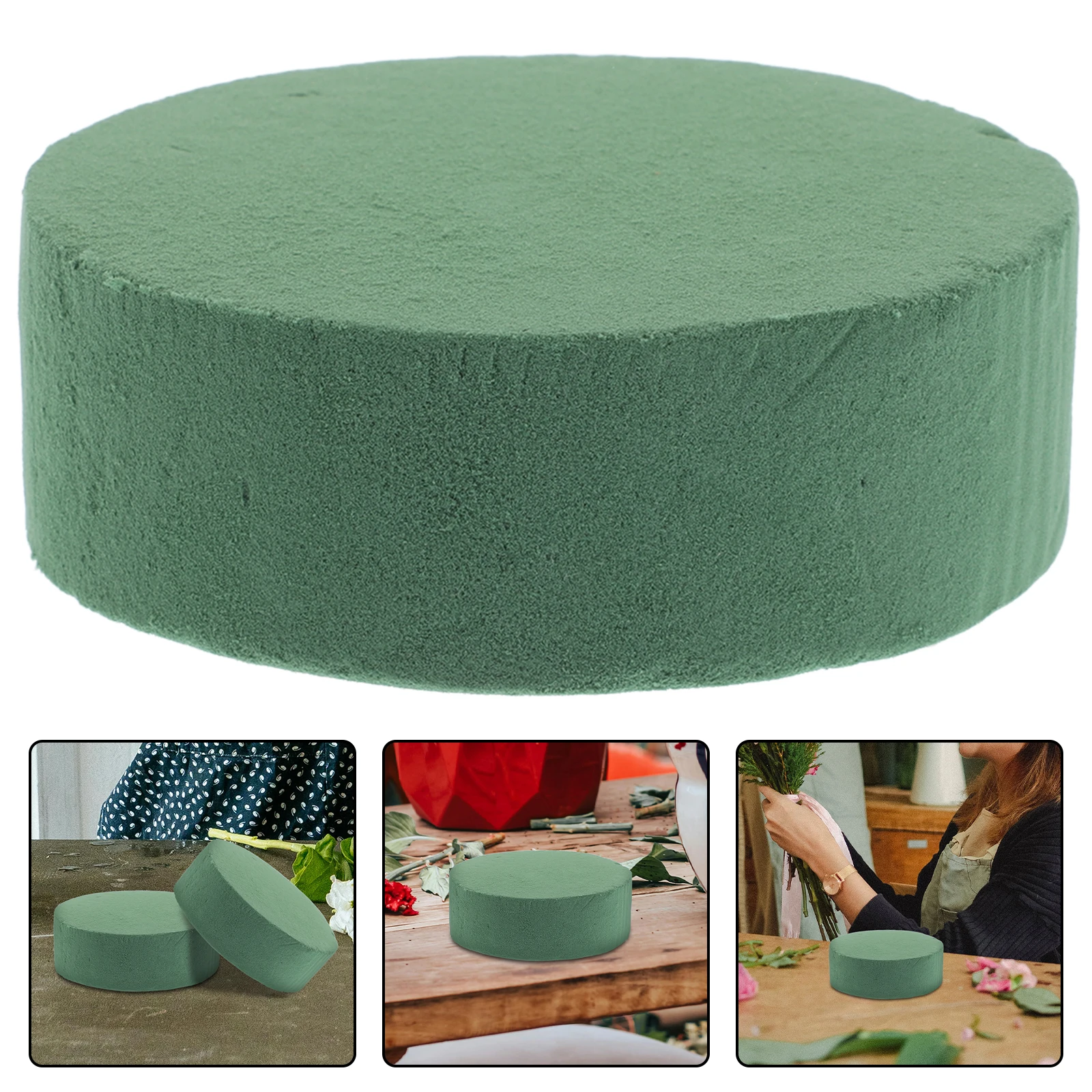 

6pcs Floral Foam Block Flower Mud 4 5 Inch Round Arrangement Holder Wet Supplies Wedding Spring Fall Gardening Pot