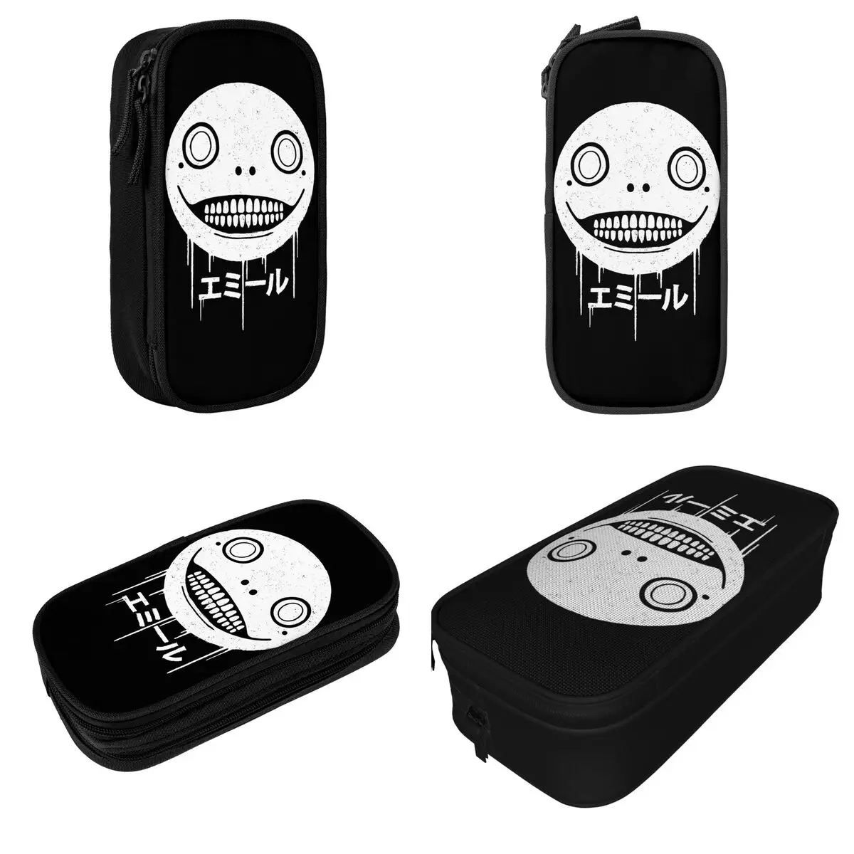 Imagem -02 - Emil Nier Automata Game Cosplay Pencil Case Cute Pen Holder Bolsa para Crianças Grande Armazenamento Material Escolar Lápis Cosméticos