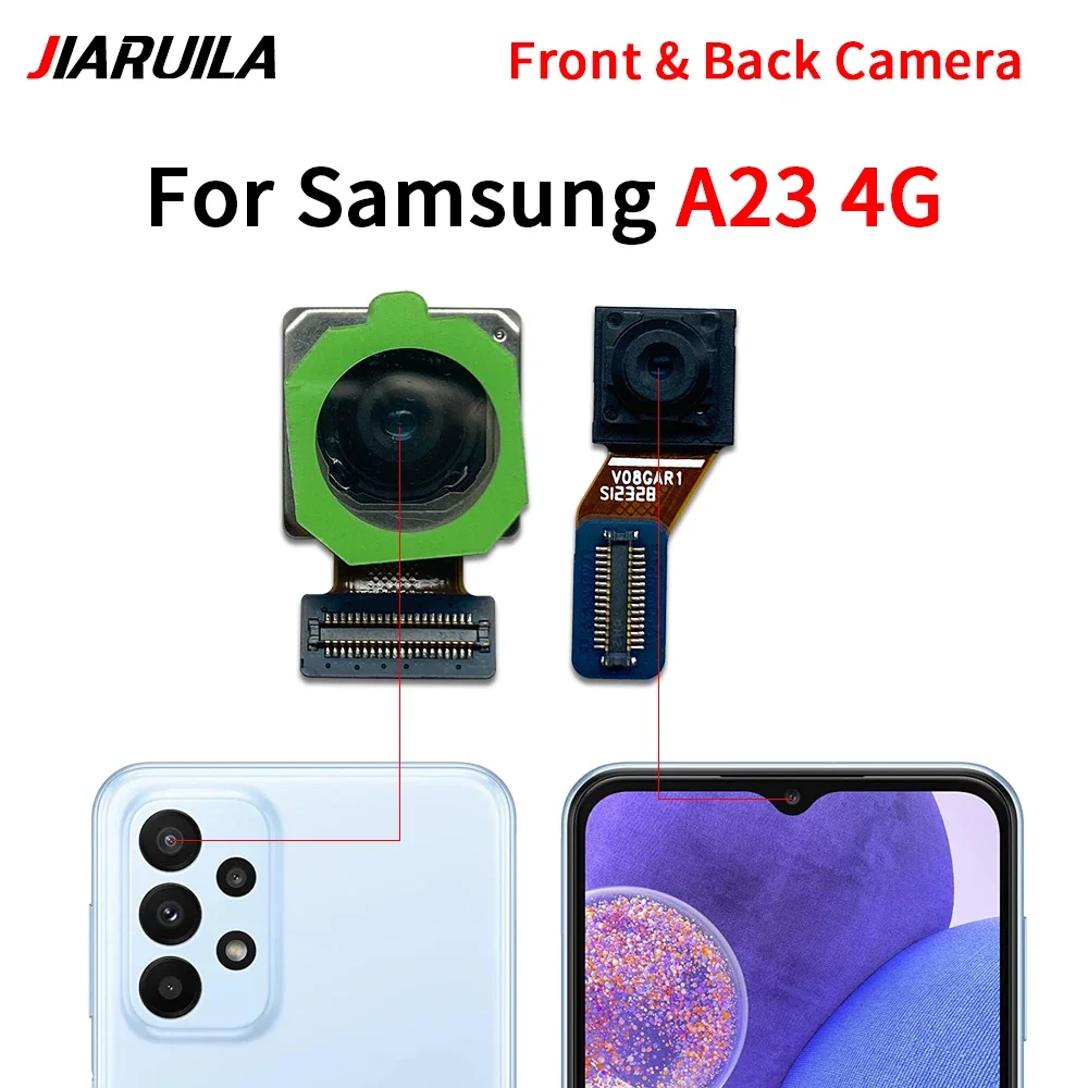 Rear Camera For Samsung A23 A23 A24 4G A33 5G A34 A53 Front Selfie Facing Back Wide Main Macro Depth Cameras Flex