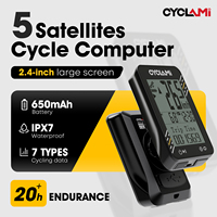 CYCLAMI Bike Computer GPS Speedometer Waterproof  Multilanguage Portuguese Spanish German Russian Stopwatch Cycling Odometer