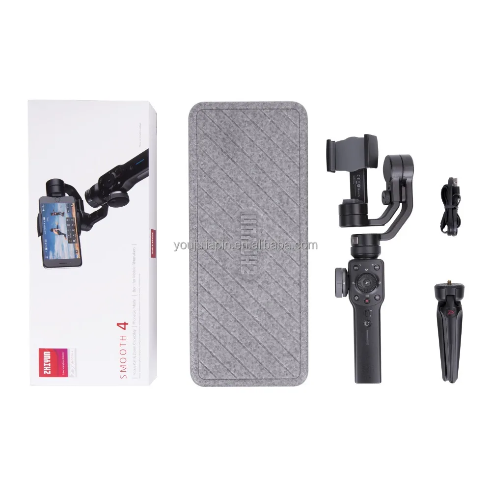 Zhiyun Smooth 4 Handheld 3-Axis smartphone gimble with smile snapshot for phone XR X S8  PK osmo stabilizer