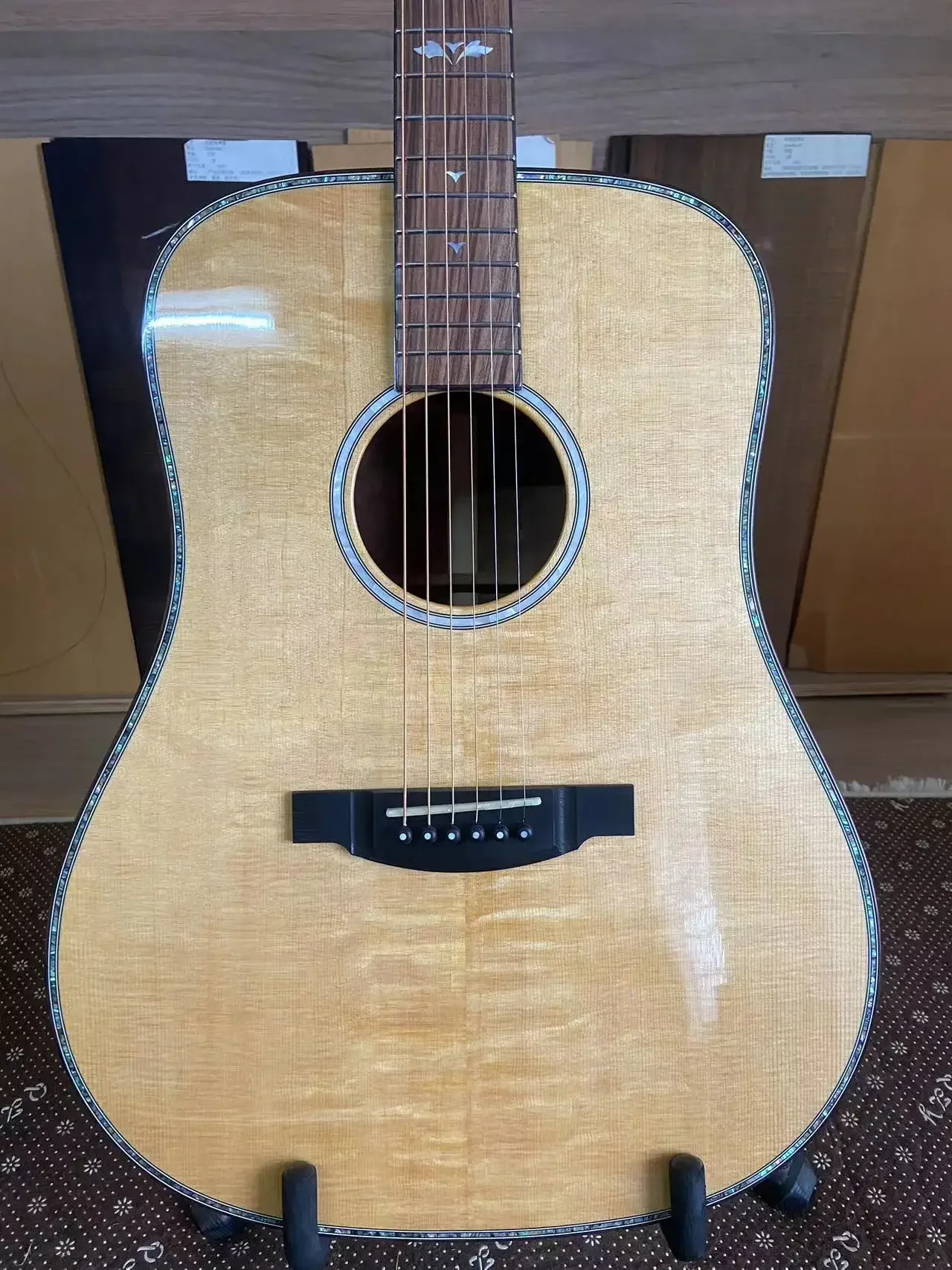 JD-900 Custom High Quality All Solid Guitars 41 Inch Personality Handmade Spruce Sapele Acoustic Guitar