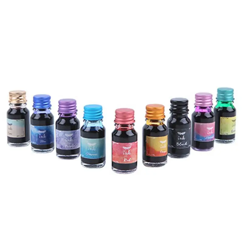 Tinta Colorida Premium Secagem Rápida Caligrafia Pen Ink Set para Desenho Iniciante