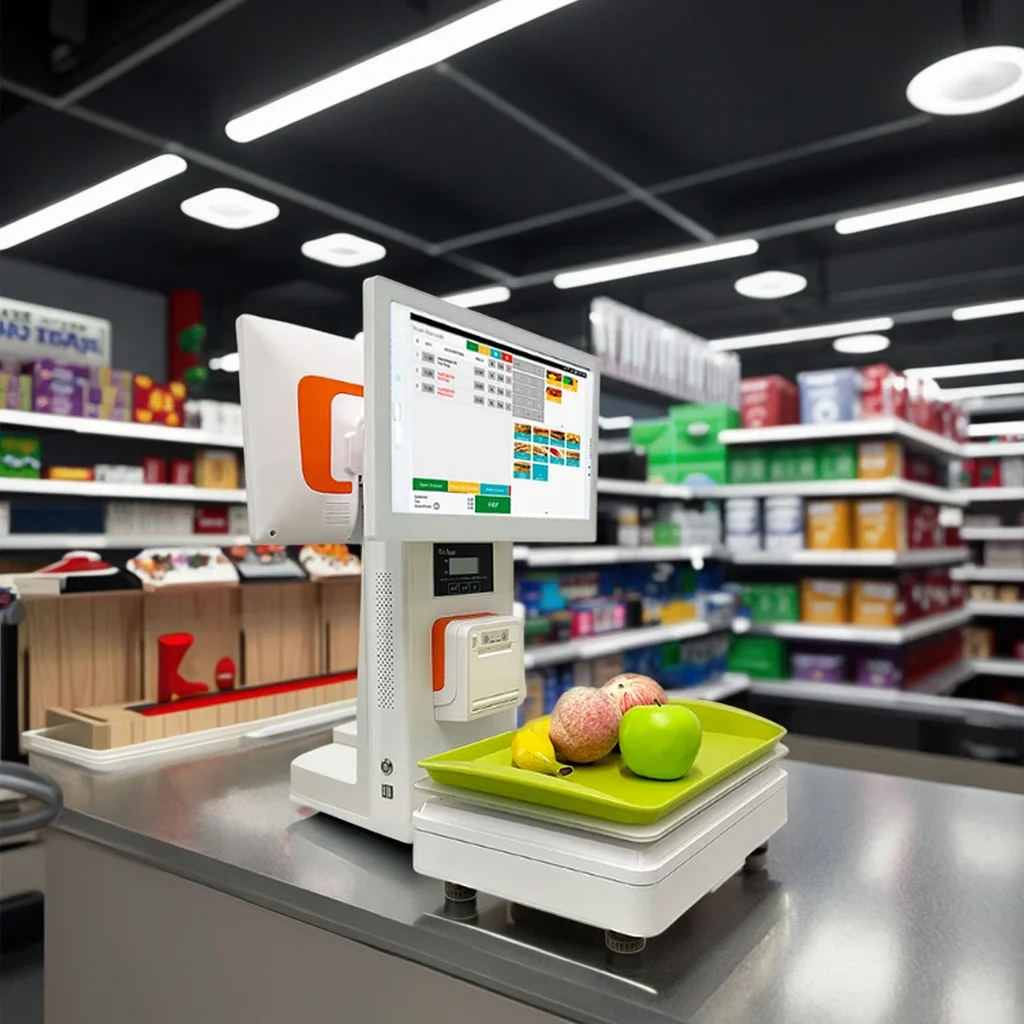 

In stock All-In-One 15.6-Inch Android AI POS Scale Automatic Food Identification for Restaurants and Supermarkets