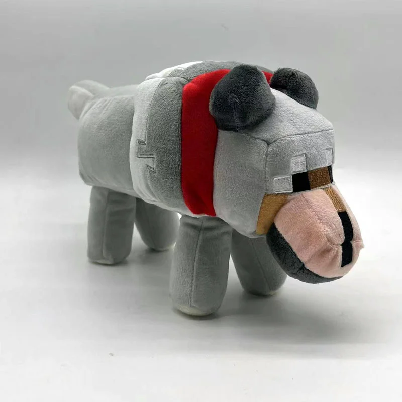 New arrival Minecraft My world new size gray Wolf game doll boy girl birthday New Year gift spot cute simulation plush toy
