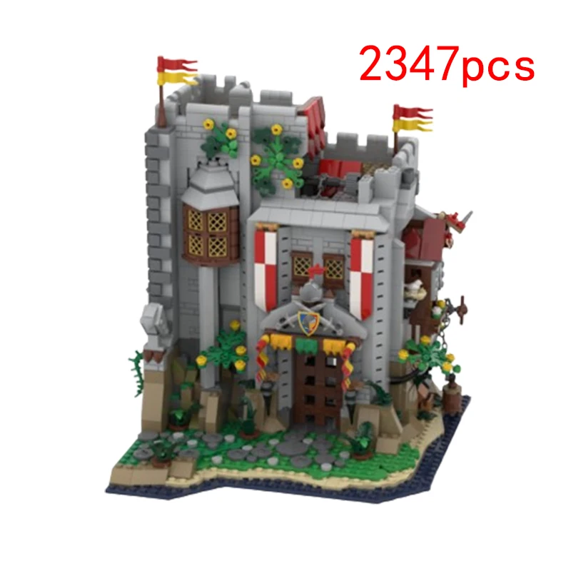 Spot Small Particle Assembly MOC-184109 Medieval Architecture Children's Puzzle 2347pcs Toys DIY Creative Gift Ornament