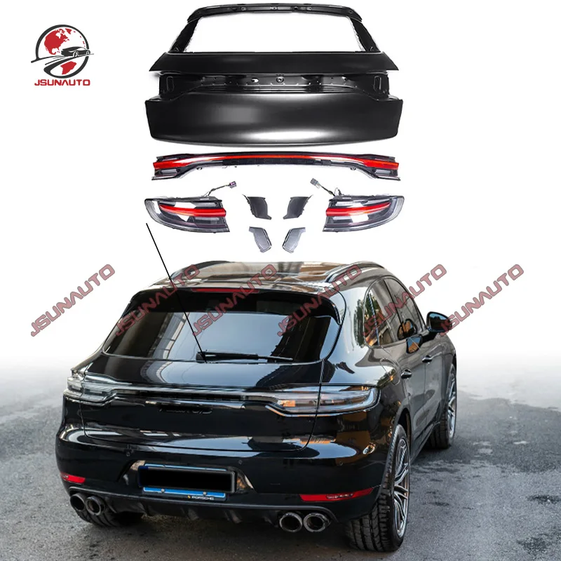 

14-17 Upgrade To New 2025 Model Rear Lights Trunk Door Tuning Part For Porsche Macan 95B Facelift Tail Lamp Door