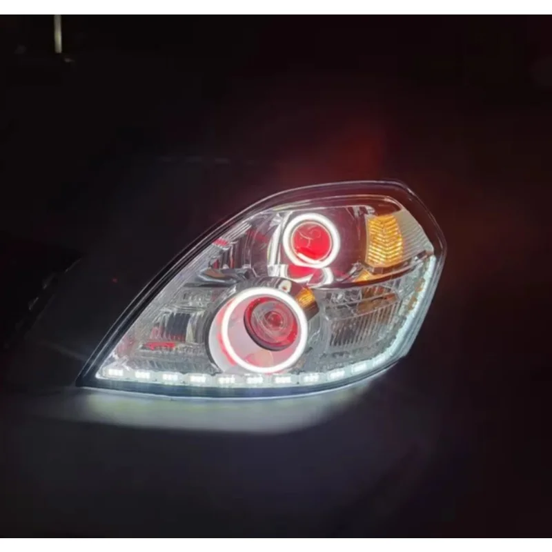 Car LED Headlight Angel Devil Eye For Nissan teana altima 2004-2007 Modified Daytime Running Lamp Turn Signal