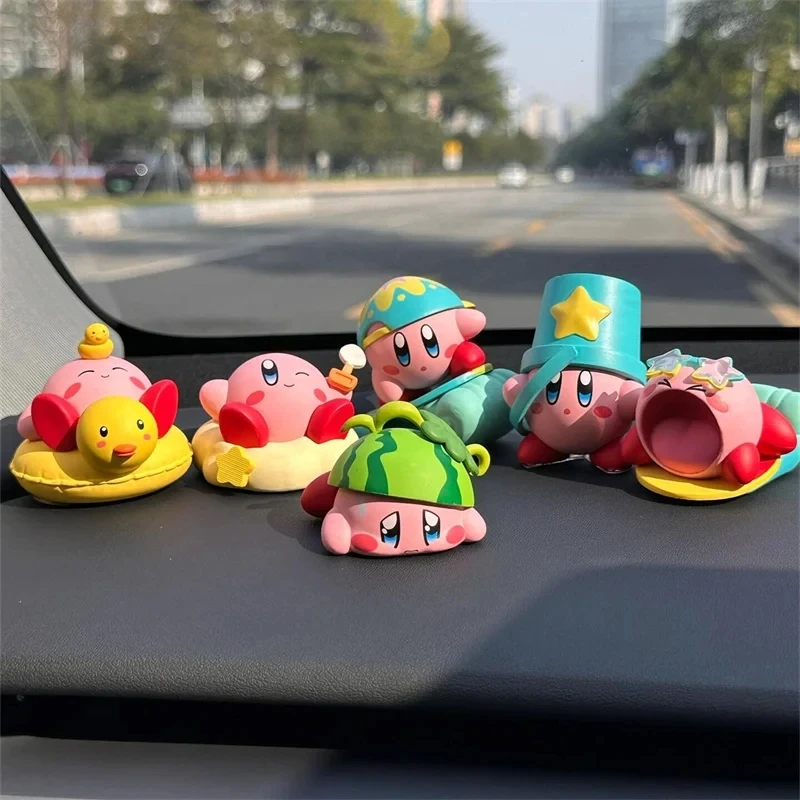 Q-نسخة أنيمي ستار كيربي صندوق أعمى اليدوية شاطئ حفلة الصيف تصفح المد اللعب لعبة الخبز زينة زخرفية هدية