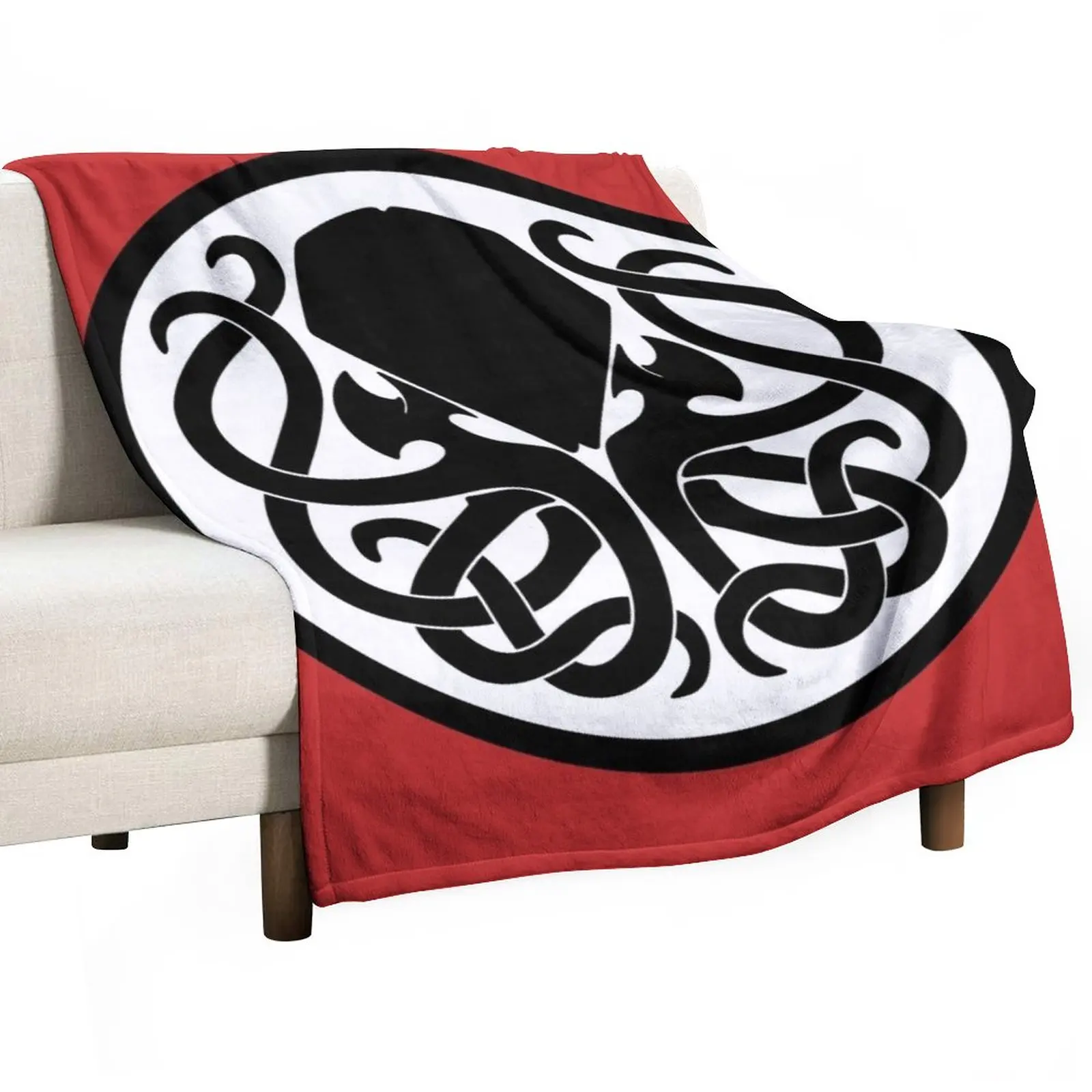 

Cthulhu Throw Blanket Thermal Blankets For Travel Flannel Fabric Giant Sofa Blanket Plaid on the sofa