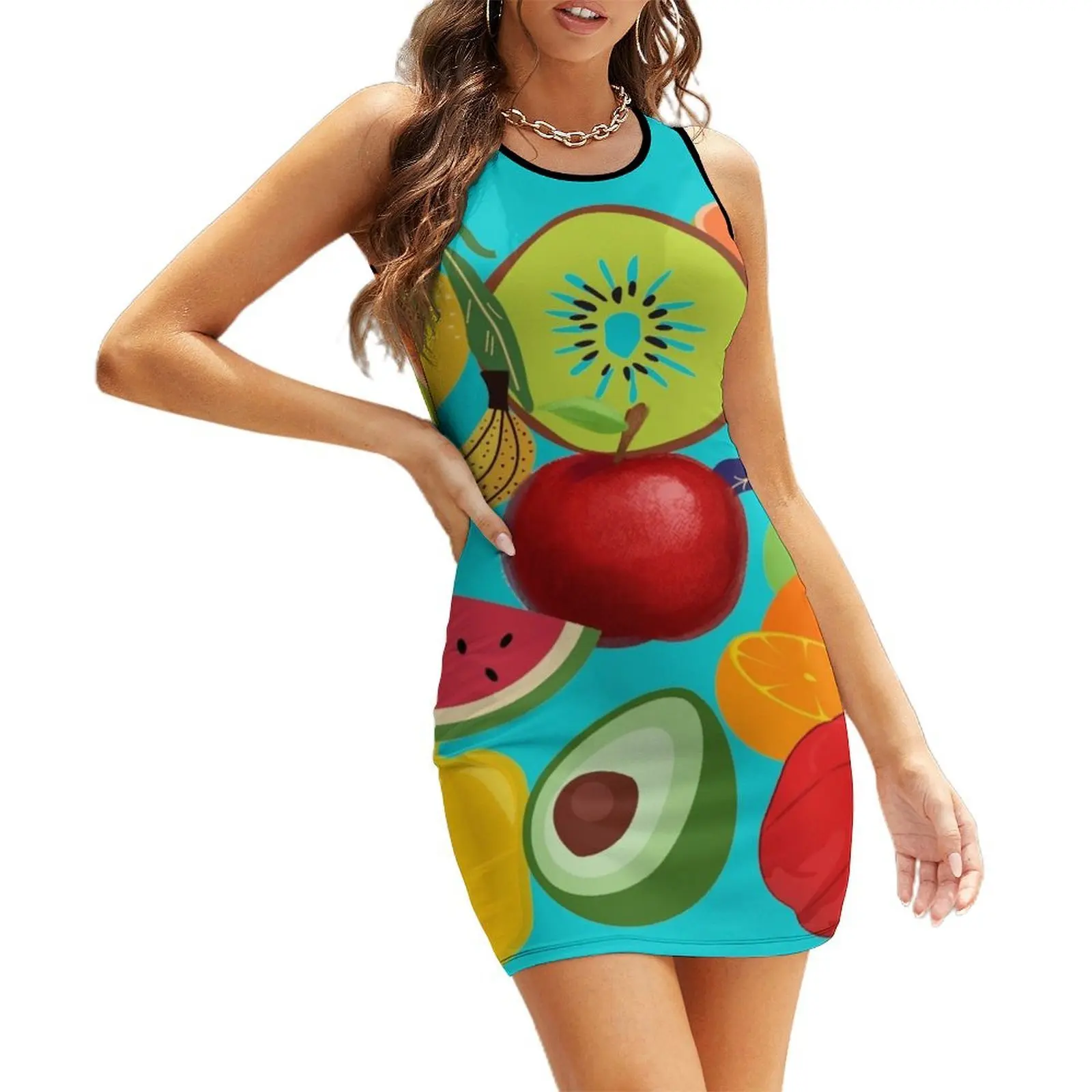 

I LOVE FRUIT Sleeveless Sundress summer dresses women 2025 summer dresses ladies 2025 elegant women's dresses for wedding