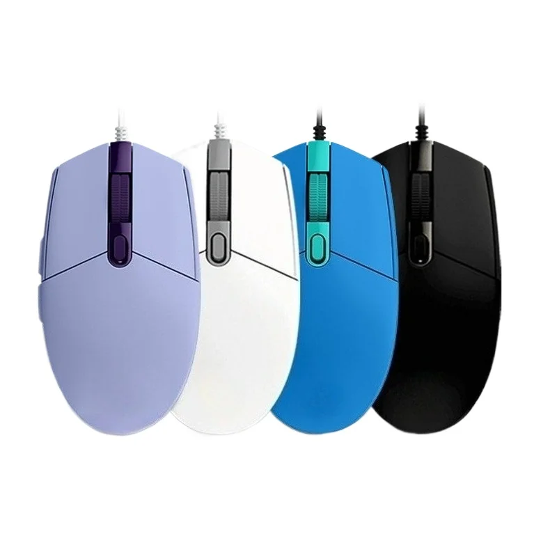 

G102 Фиолетовая игровая проводная мышь RGB 2-го поколения для киберспорта, LOL, ноутбуков и настольных компьютеров Игровая мышь