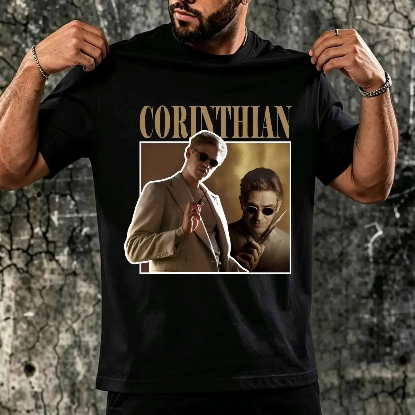 washed T Shirt The Sandman Corinthian Neil Gaiman Fan Retro 90's Vintage Bootleg Rap Meme Holiday Fashion Christmas vintage