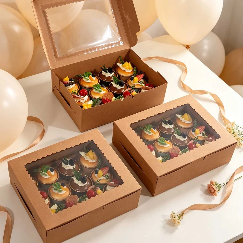 Şeffaf Pencereli 12 Bölmeli Kr - Kraft Paper Box incelemesi ve fiyatı