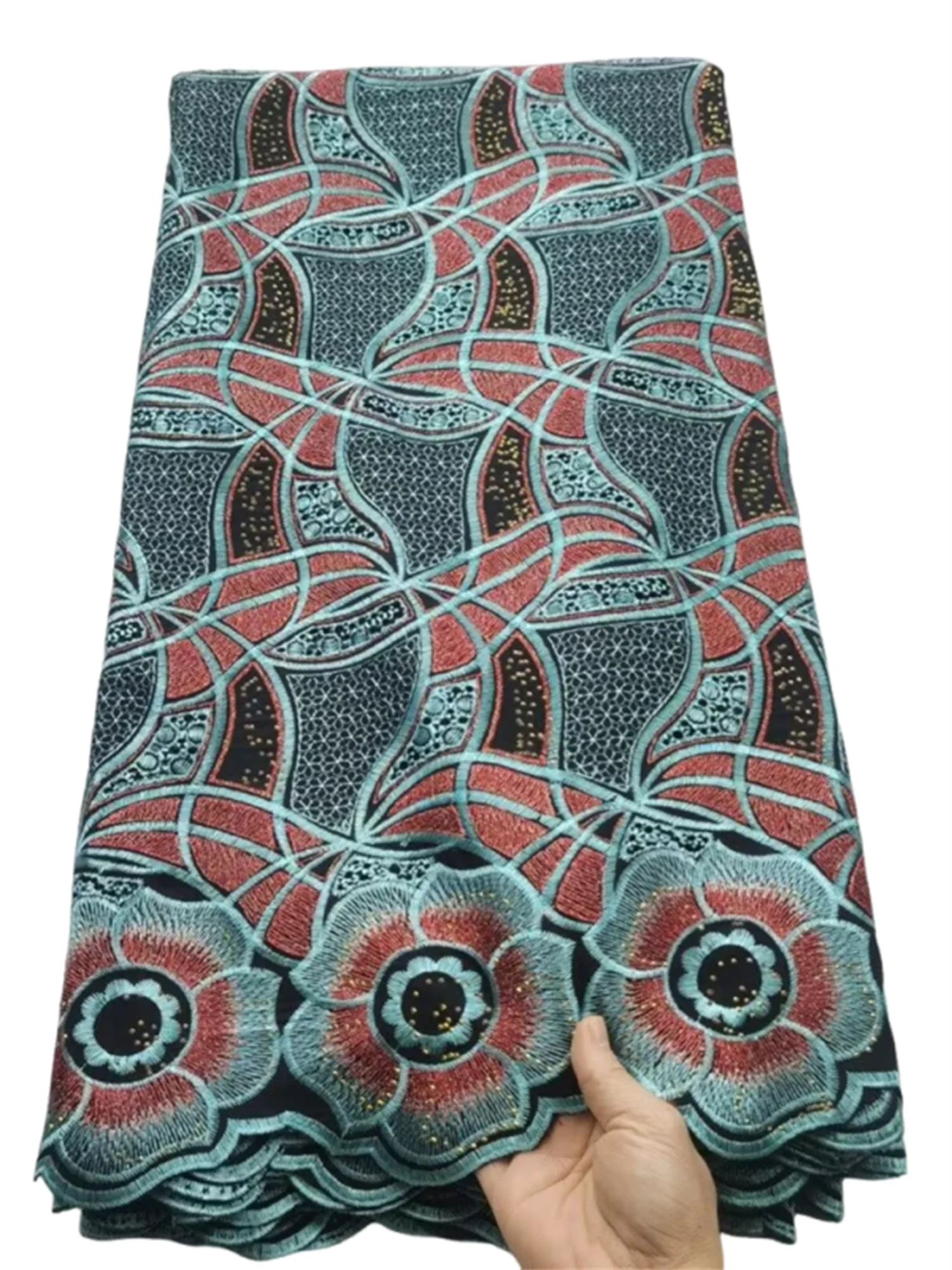 White Swiss Voile Lace Fabric 2025 High Quality Lace With Embroidery Fabric African Dry Cotton Lace Fabric For Women Party Dress