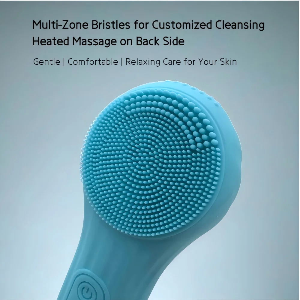 Detergente per il viso elettrico domestico Spazzola per il viso in silicone a 6 velocità Pulizia profonda Rimozione del trucco Strumento per la riduzione dei punti neri