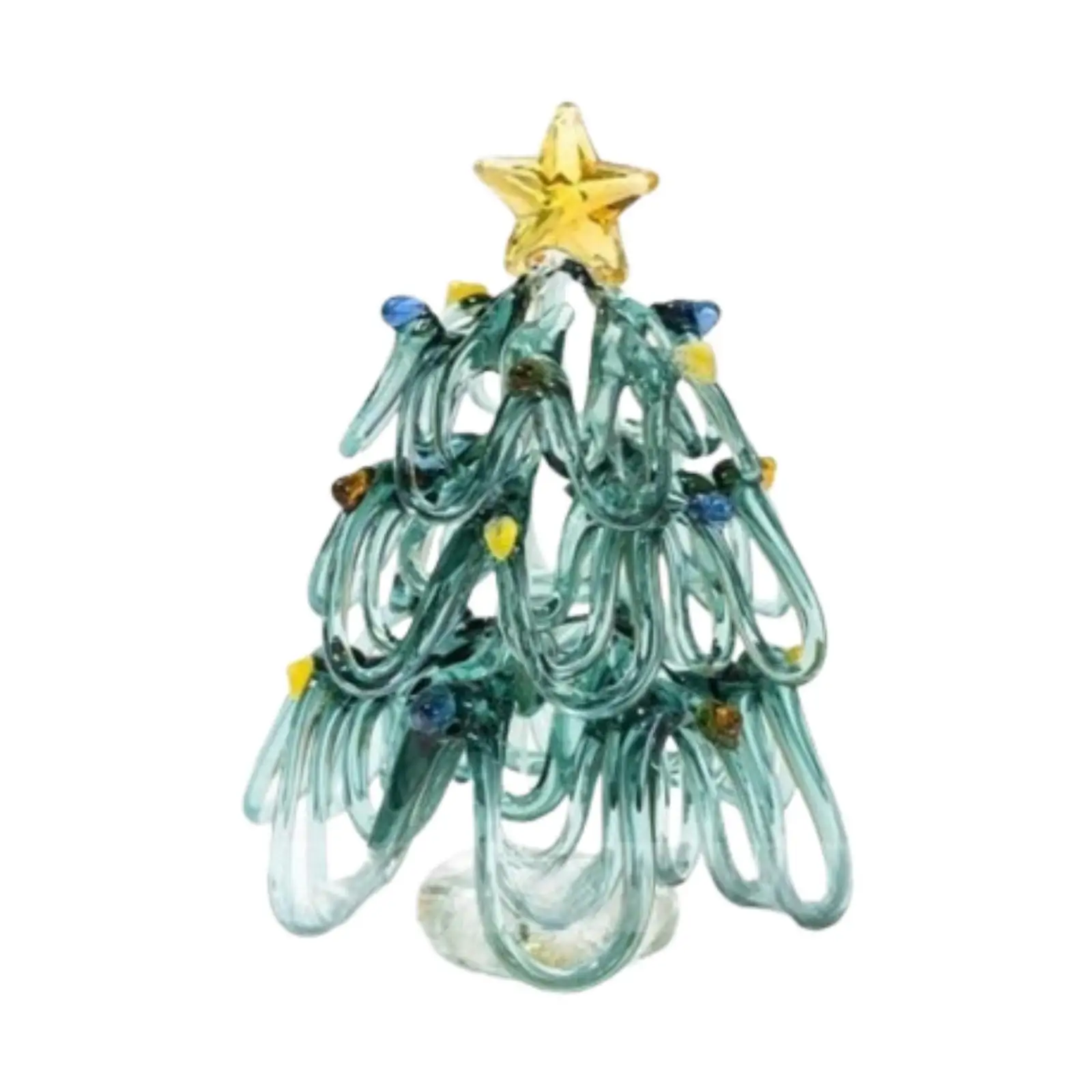 Christmas Tree Figurine Gift Xmas Tree Decor for Shelf Fireplace Living Room