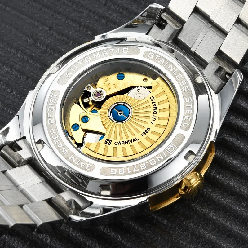 IW Carnival Mechanical Wrist Watches Luxury Accessories For Men Sapphire Mirror Automatic Movement Business Waterproof Watch