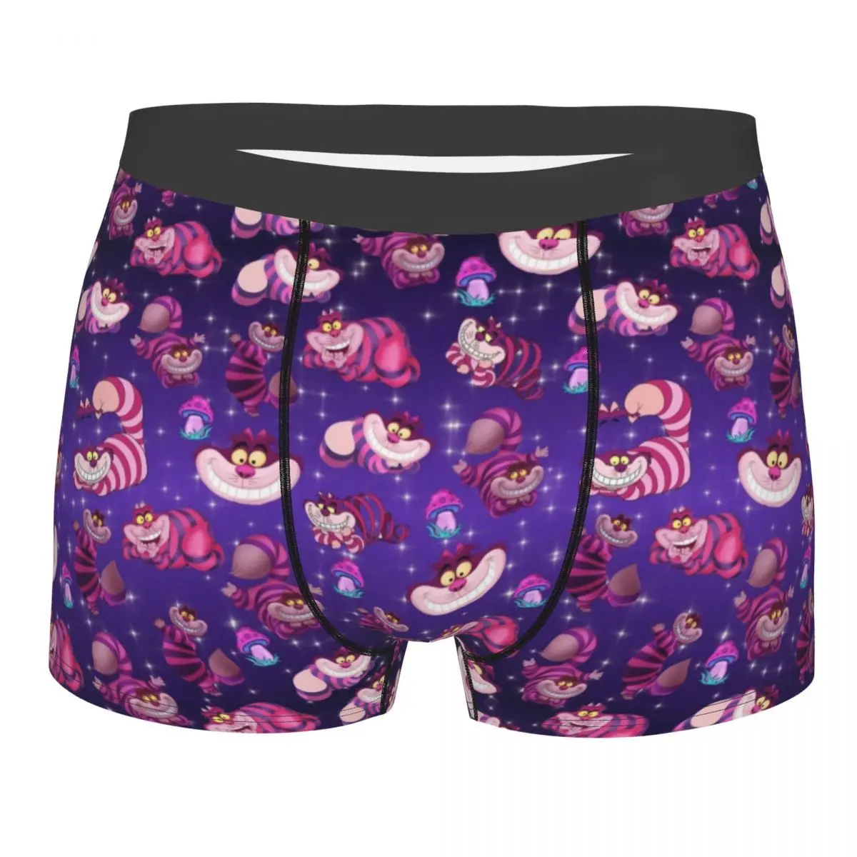 

Male Sexy Alice In Wonderland Cheshire Cat Underwear Boxer Briefs Men Soft Shorts Underpants
