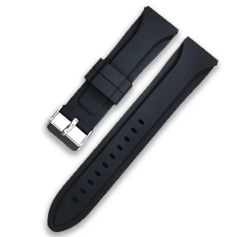 20mm 22mm 24mm Silicone Watch Band for Seiko Strap Soft Waterproof Wristband  Women Men Universal Replacement Sports Watch Strap