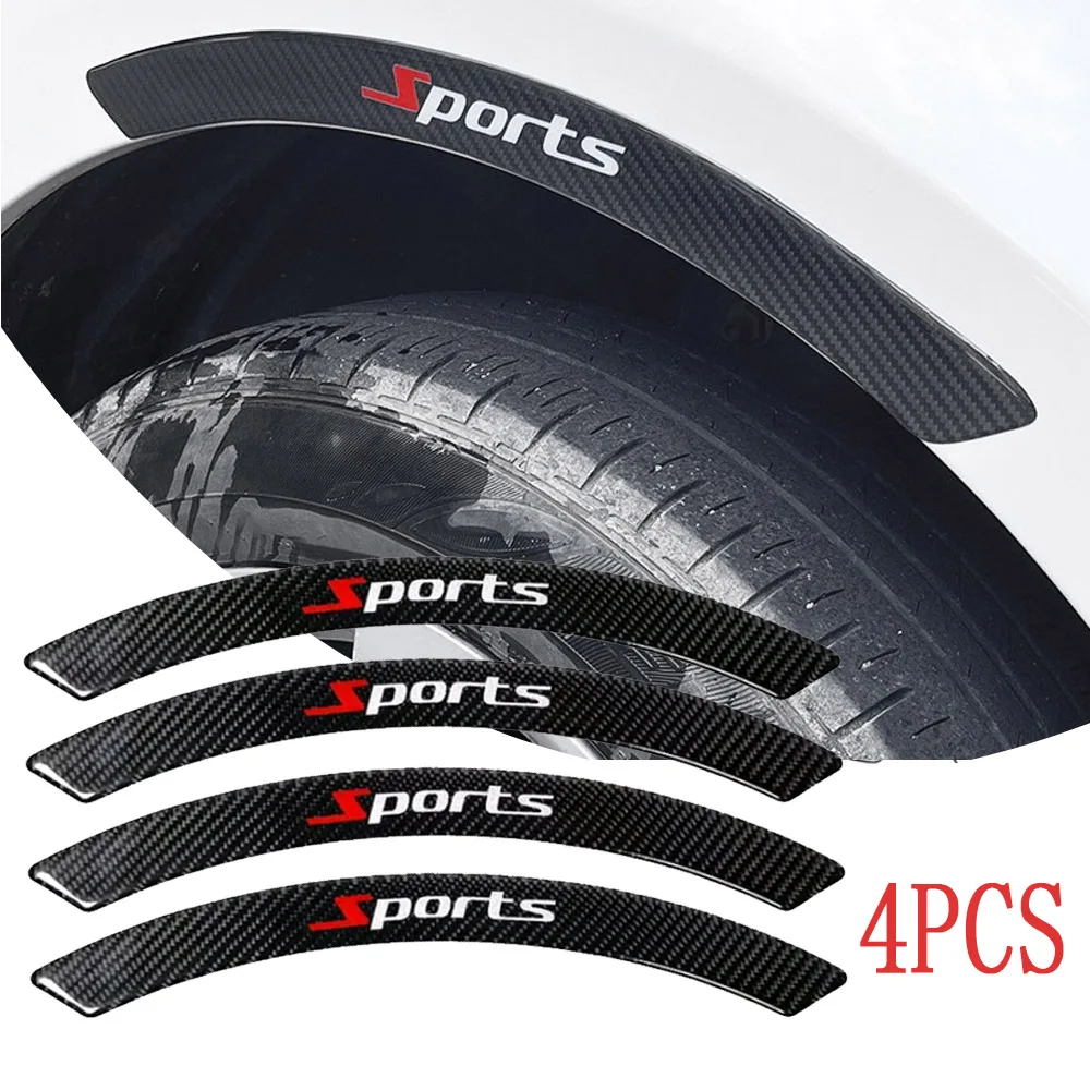 

4pcs Car Body Anti-collision Stickers Car Wheel Eyebrow Protector Strips Car Styling Decorative Strip Auto Accessories