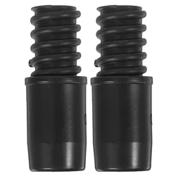 2Pcs Threaded Connector For Extension Broom Mop Brush Handle Metal Pole Attachments Plastic Ends Broom Handle Threaded End
