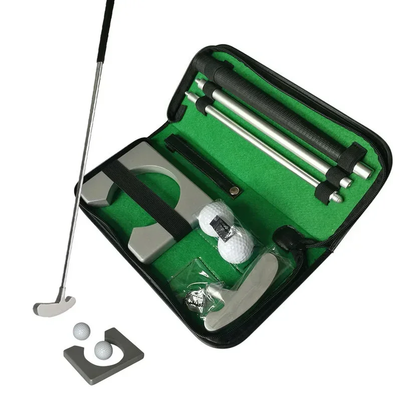 Portable Golf Putter Set with Auto Balls and Cup Holder 3 Sections 87cm/34in Golf Putter for Outdoor Golf Putting Practice