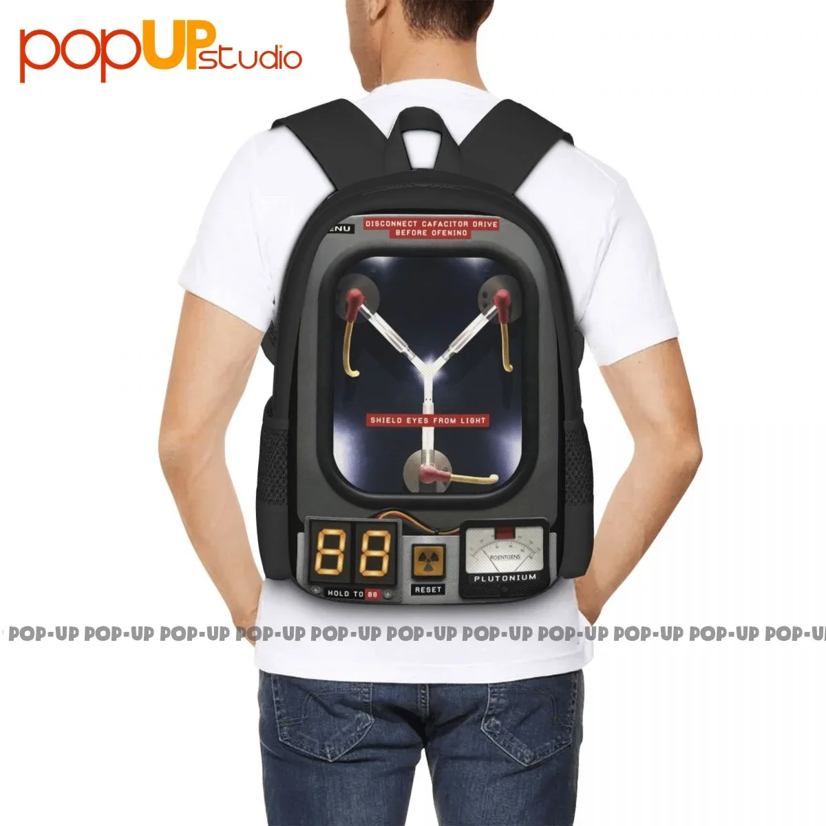 Flux Capacitor Backpack, Inspirado por De Volta Para O Futuro, Presente de Aniversário Ideal, Grande Capacidade, Mais Novo Personalizado